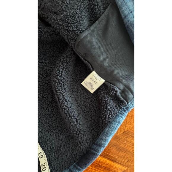 Member’s Mark Blue Plaid Sherpa Lined Flannel Shacket Boys Size M-Size 6/7 - Picture 8 of 12